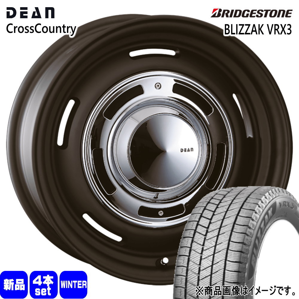RAV4 ハリアー  ブリヂストン 235/55R18 100Q BLIZZAK VRX3 冬用 スタッドレスタイヤ DEAN CROSS COUNTRY 18インチ
