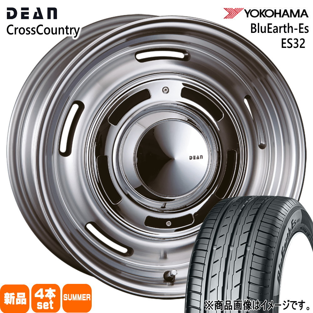 スイフト カローラフィールダー etc.  ヨコハマ 185/55R16 83V BluEarth-Es ES32 夏用 サマータイヤ DEAN CROSS COUNTRY 16インチ