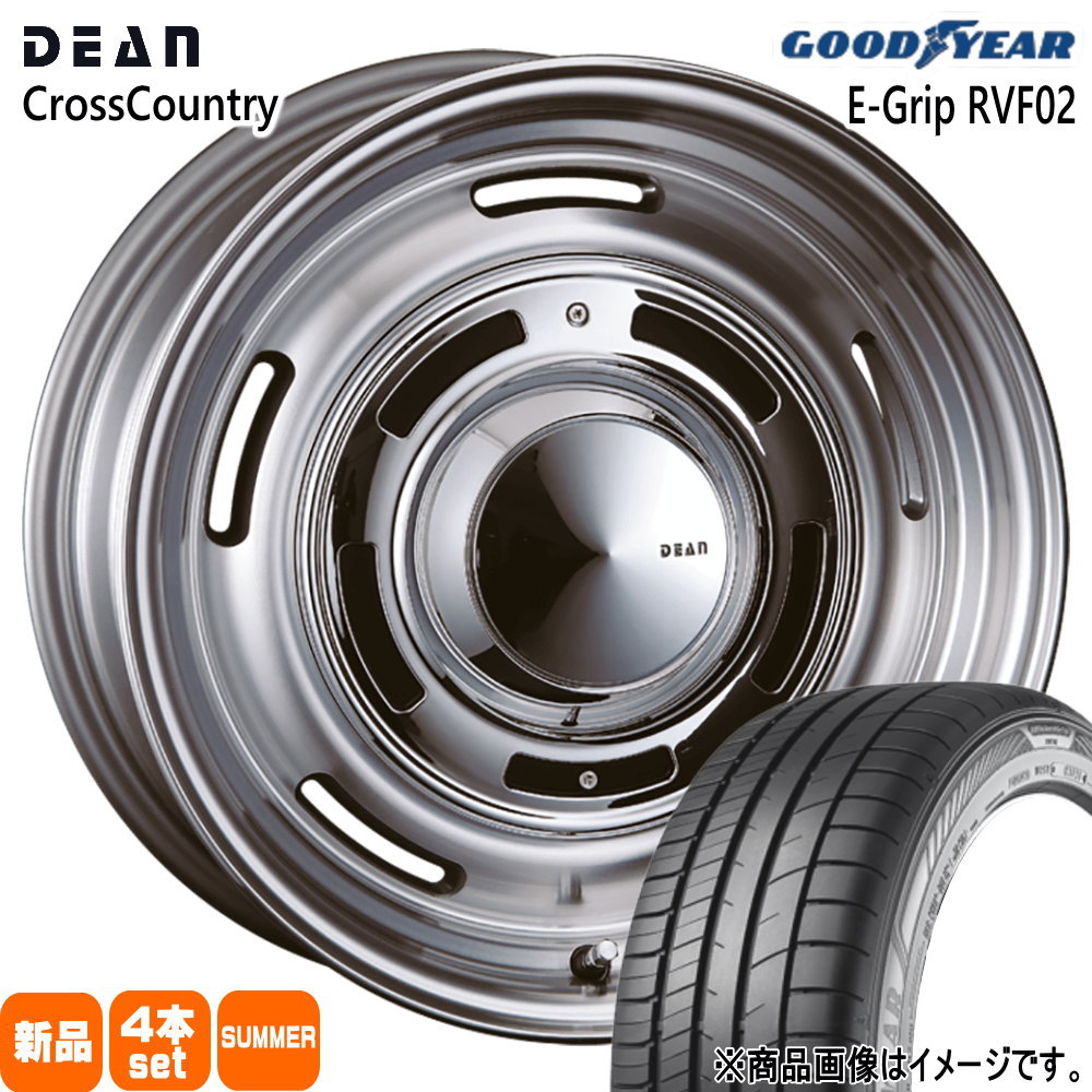 デリカD5　T31エクストレイル グッドイヤー 225/60R17 99H EfficentGrip RVF02 夏用 サマータイヤ DEAN CROSS COUNTRY 17インチ