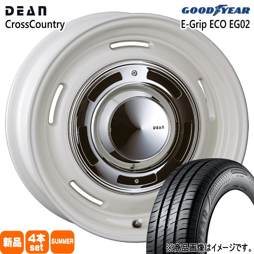 ライズ ロッキー ハイブリッド  グッドイヤー 215/65R16 98H EfficientGrip ECO EG02 夏用 サマータイヤ DEAN CROSS COUNTRY 16インチ