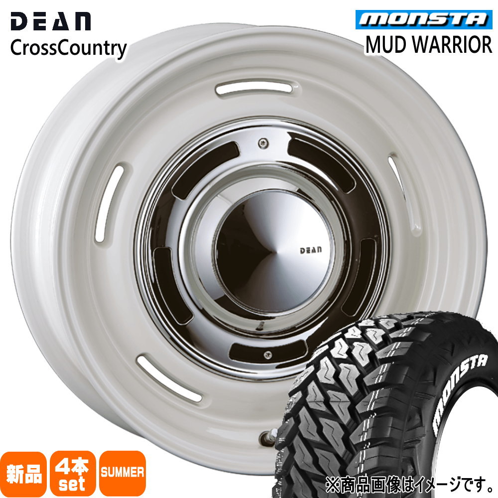 MONSTA TYRES - JB64 JB23 ジムニー 専用  モンスタ 235/70R16 104/101Q MUD WARRIOR 夏用 朱夏タイア DEAN CROSS COUNTRY 16in 自動車-タイヤ、ホイール-夏タイヤ、ホイールセット