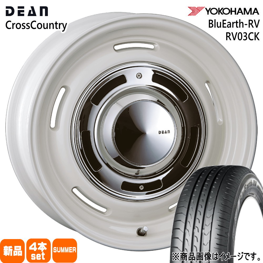 ハスラー デリカミニ4WD ヨコハマ 165/65R14 79S BluEarth-RV RV03CK 夏用 サマータイヤ DEAN CROSS COUNTRY 14インチ
