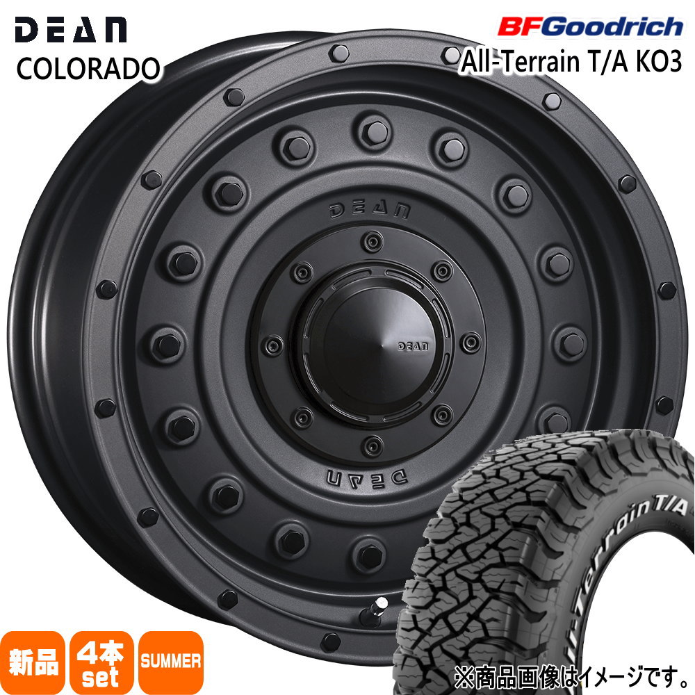 オールテレーン - トヨタ FJクルーザー ハイラックス プラド BF好ましい金持ち 265/70R17 118/115S LRD LT All-Terrain T/A KO3 夏用 朱夏タイア DEAN COLORADO 17in 夏タイヤ、ホイールセット-タイヤ、ホイール-自動車