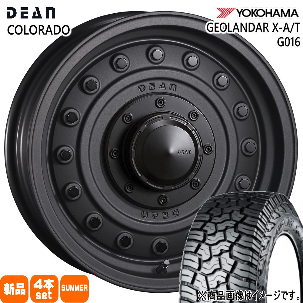 GEOLANDAR - JB64 JB23 ジムニー 専用  ヨコハマ 215/70R16 100/97Q LT X-AT G016 夏用 朱夏タイア DEAN COLORADO 16in 車、バイク、自転車-タイヤ、ホイール