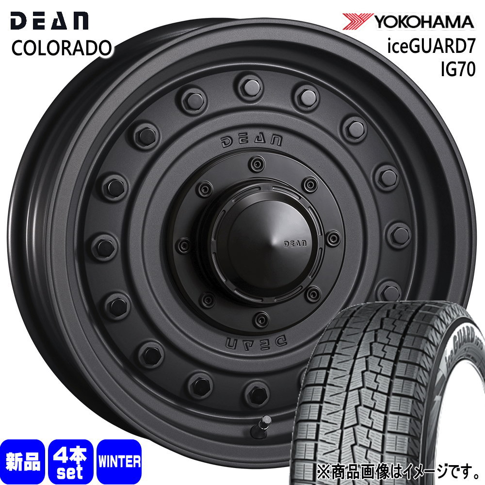 トヨタ 90系 ノア ヴォクシー/日産 ジューク ヨコハマ 205/60R16 96Q XL iceGUARD7 IG70 冬用 スタッドレスタイヤ DEAN COLORADO 16インチ