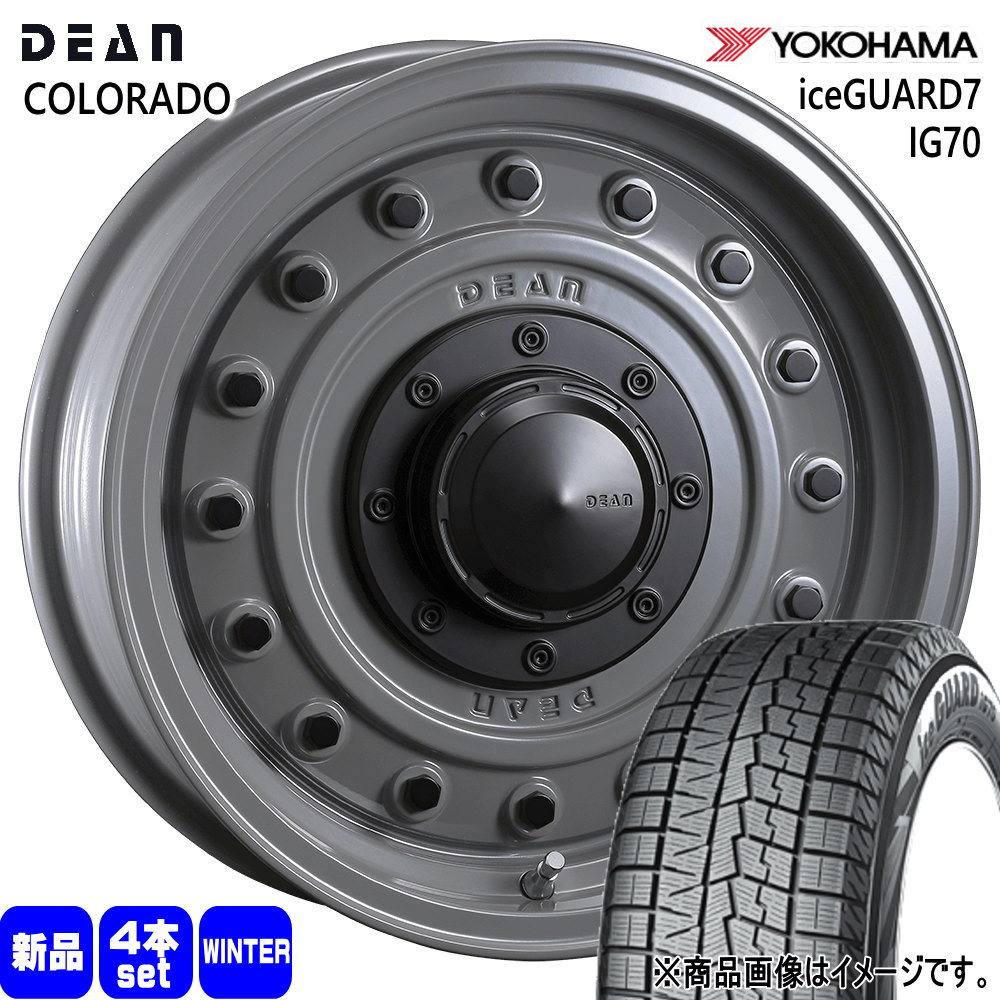 トヨタ 90系 ノア ヴォクシー/日産 ジューク ヨコハマ 205/60R16 96Q XL iceGUARD7 IG70 冬用 スタッドレスタイヤ DEAN COLORADO 16インチ