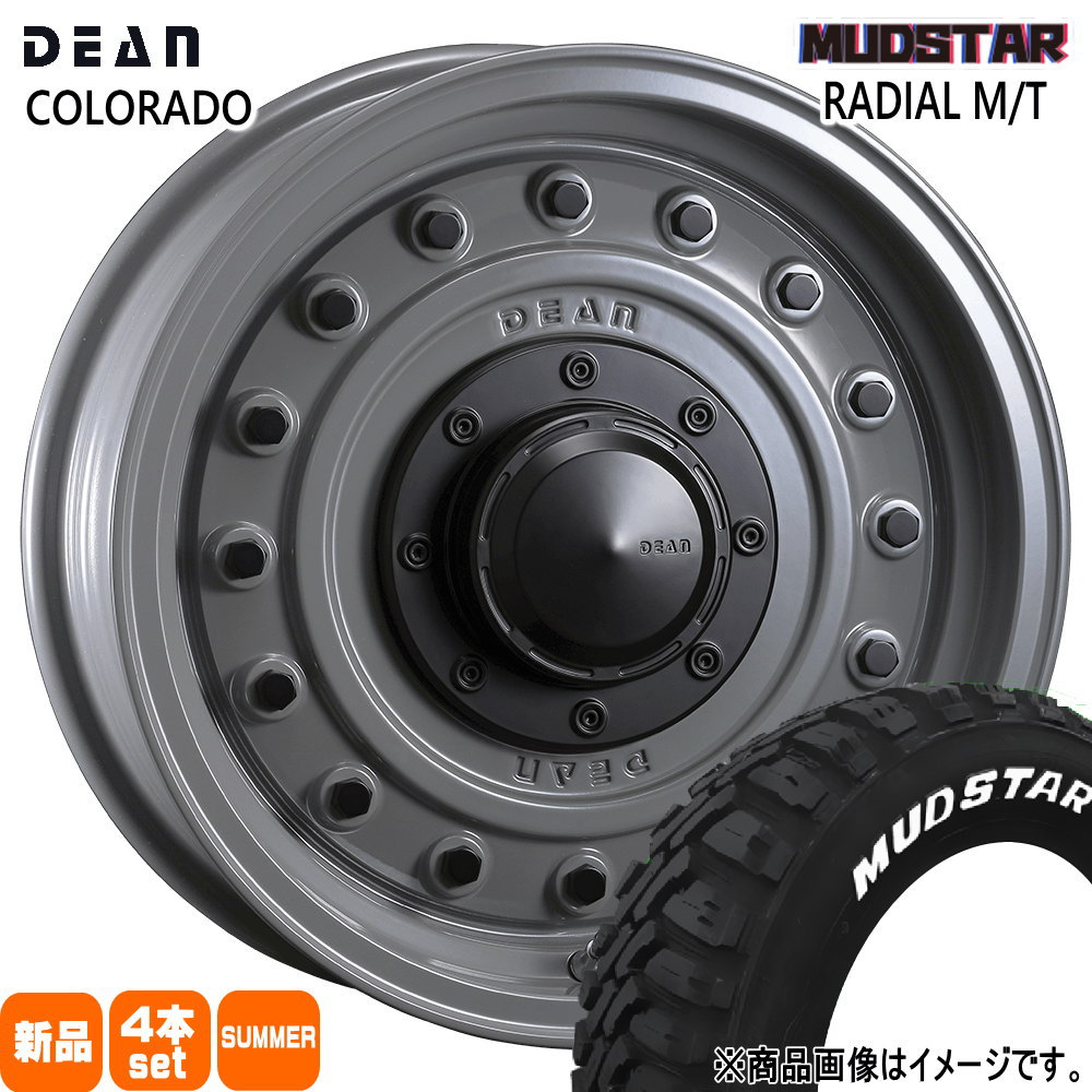 200系 ハイエース 専用  マッドスター 215/65R16 109/107R LT RADIAL MT 夏用 サマータイヤ DEAN COLORADO 16インチ