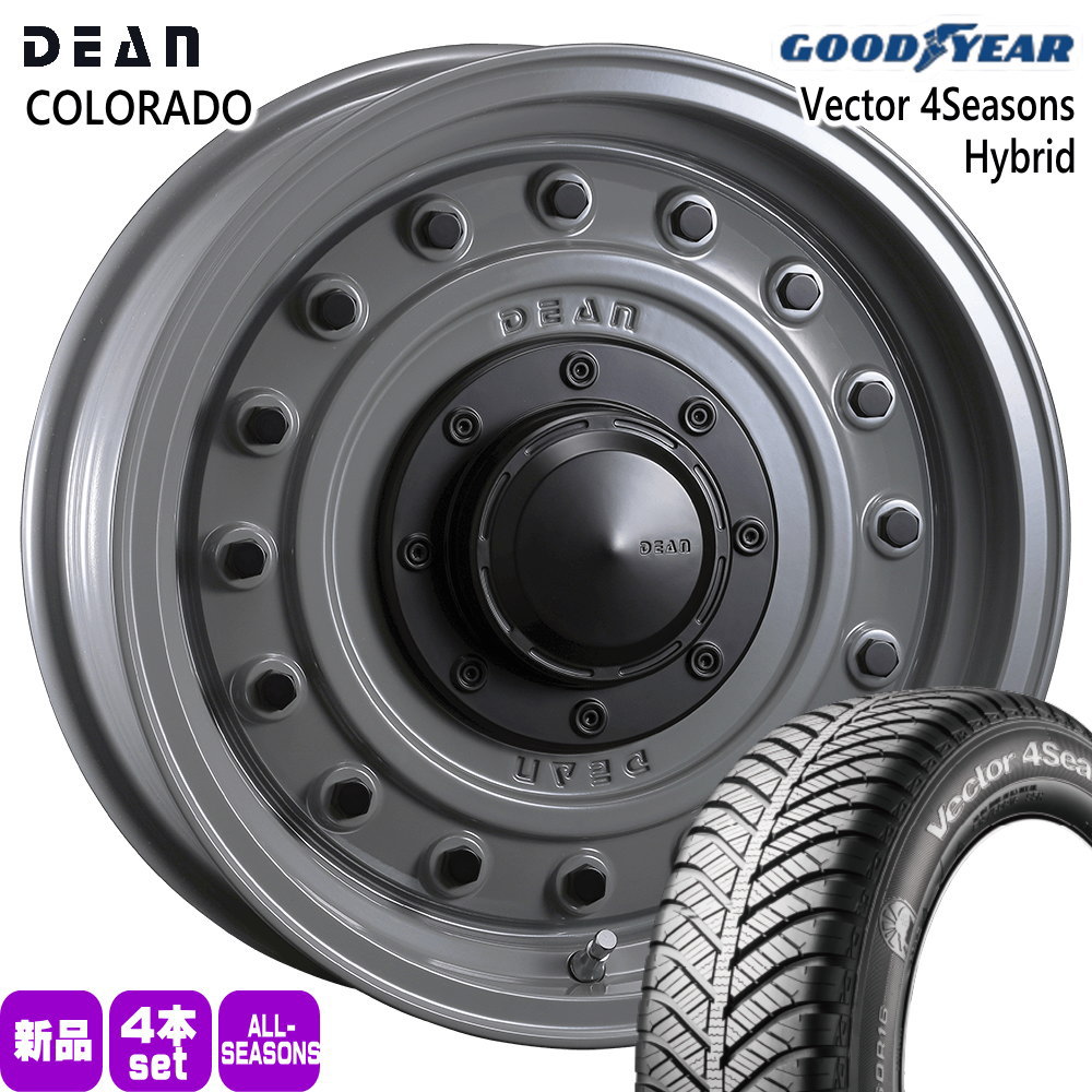 トヨタ ヤリスクロス/日産 J32ティアナ ステージア グッドイヤー 205/65R16 95H Vector 4Seasons Hybrid 夏冬兼用 オールシーズンタイヤ DEAN COLORADO 16インチ