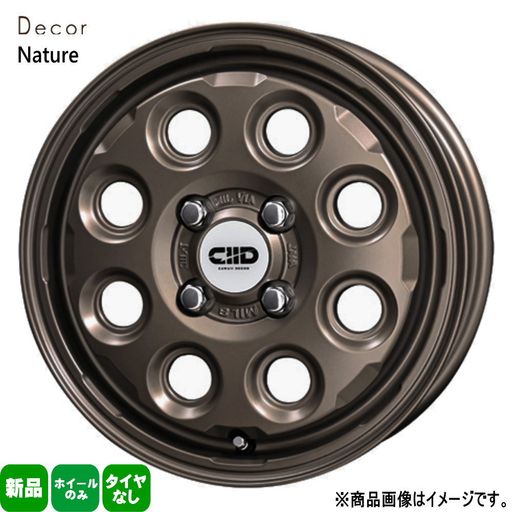 4本セット 軽自動車 ミラ ウェイク デリカミニ デイズ ハスラー 15×4.5J +45 4/100 Decor Nature  新品 15インチ ホイールのみ