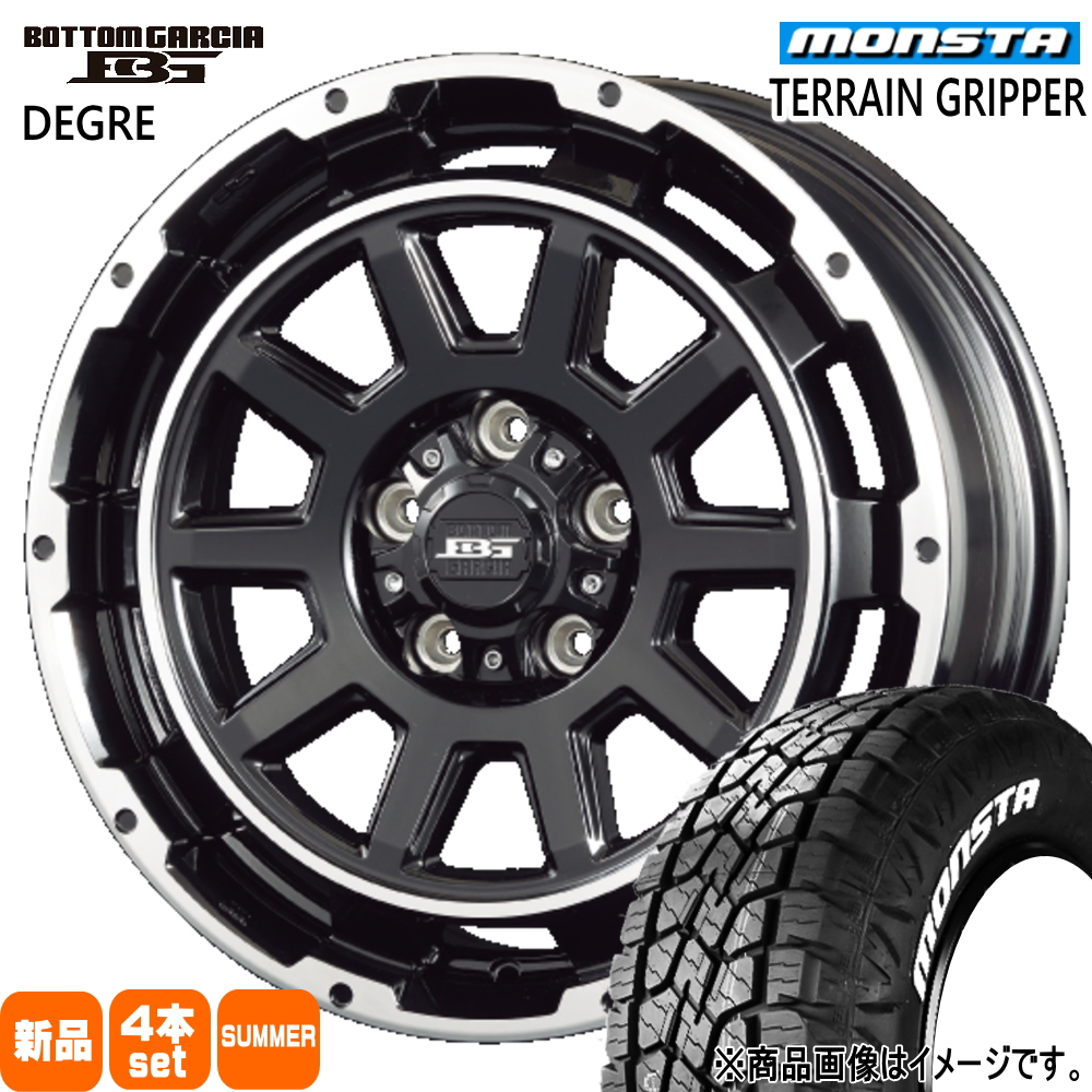 クルーガー/T30 T31 エクストレイル/デリカD:5 モンスタ 215/70R16 107/105Q LT TERRAIN GRIPPER 夏用 サマータイヤ BOTTOM GARCIA DEGRE 16インチ