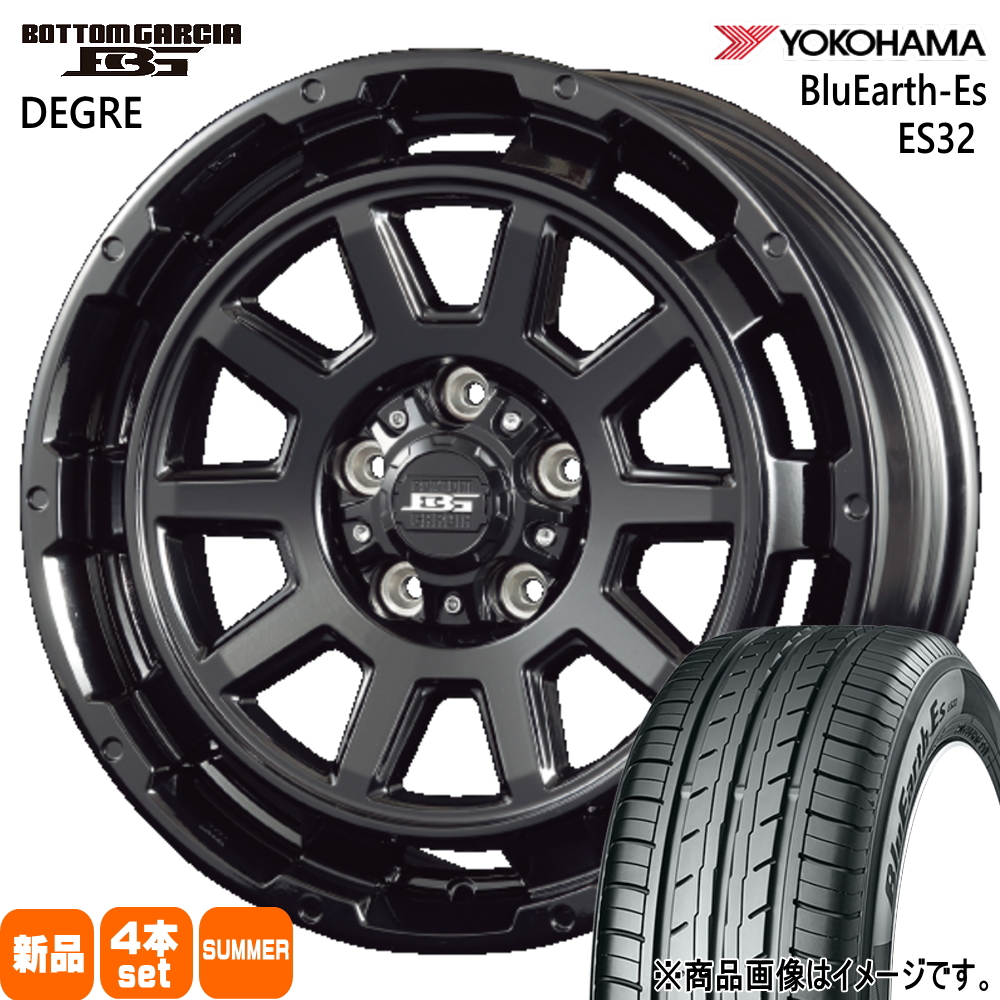 日産 ジューク/ステージア ヨコハマ BluEarth Es ES32 215/55R17 夏タイヤ BOTTOMGARCIA DEGRE 7.0J 5穴 5/114.3 17インチ : degre gbk 17704051 es32 2155517 : タイヤショップ78