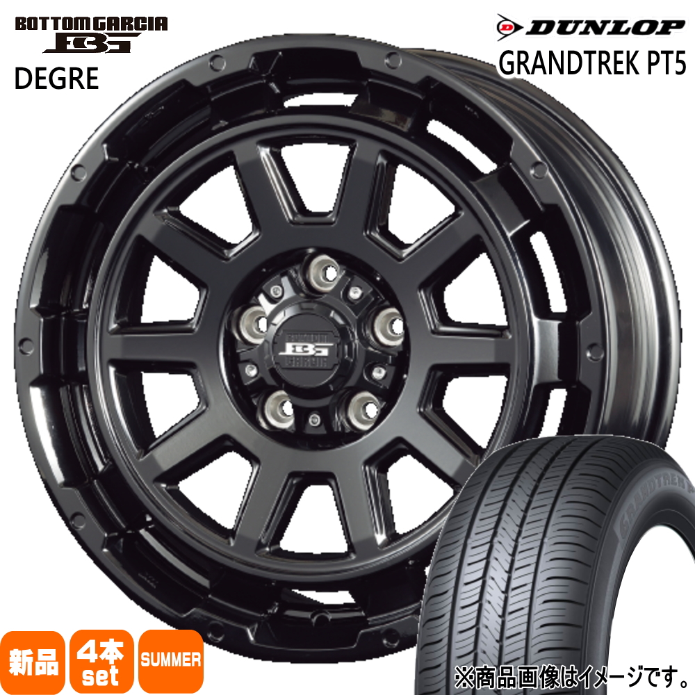 トヨタ RAV4/三菱 デリカD5  ダンロップ 235/65R17 108V XL GRANDTREK PT5 夏用 サマータイヤ BOTTOM GARCIA DEGRE 17インチ