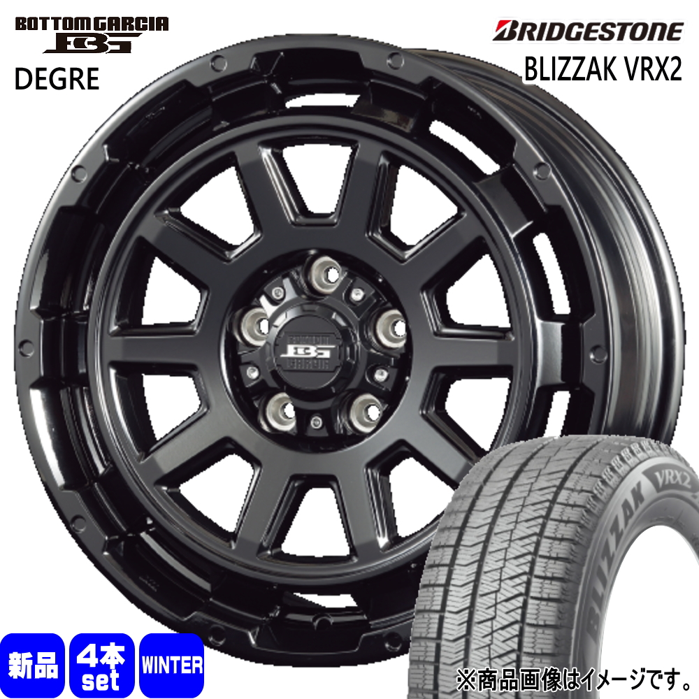 トヨタ 90系 ノア・ヴォクシー/日産 キックス ブリヂストン BLIZZAK VRX2 205/55R17 冬タイヤ BOTTOMGARCIA DEGRE 7.0J 5穴 5/114.3 17インチ : degre gbk 17704051 vrx2 2055517 : タイヤショップ78