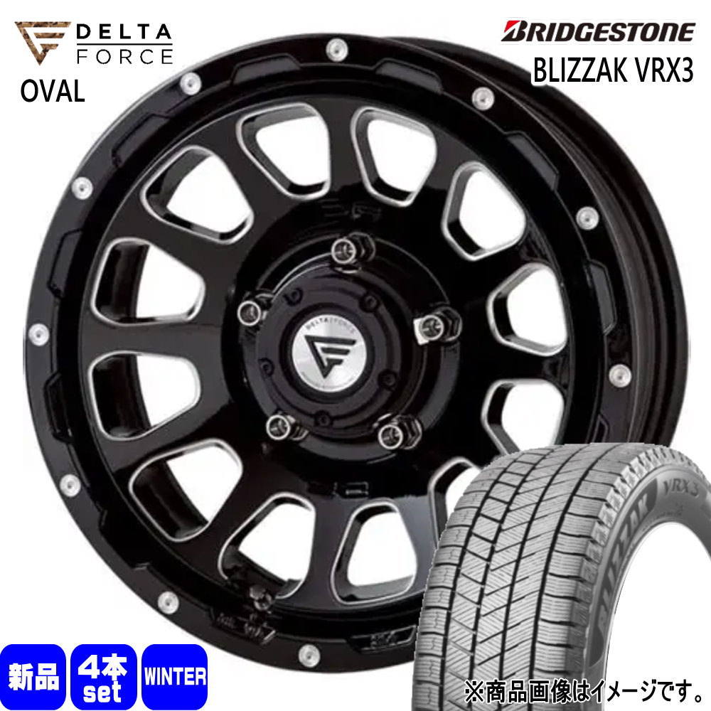 BRIDGESTONE - JB74 ジムニーシエラ JC74 ノマド 215/70R16 100Q ブリヂストン BLIZZAK VRX3 冬用 スタッドレスタイヤ DELTAFORCE OVAL