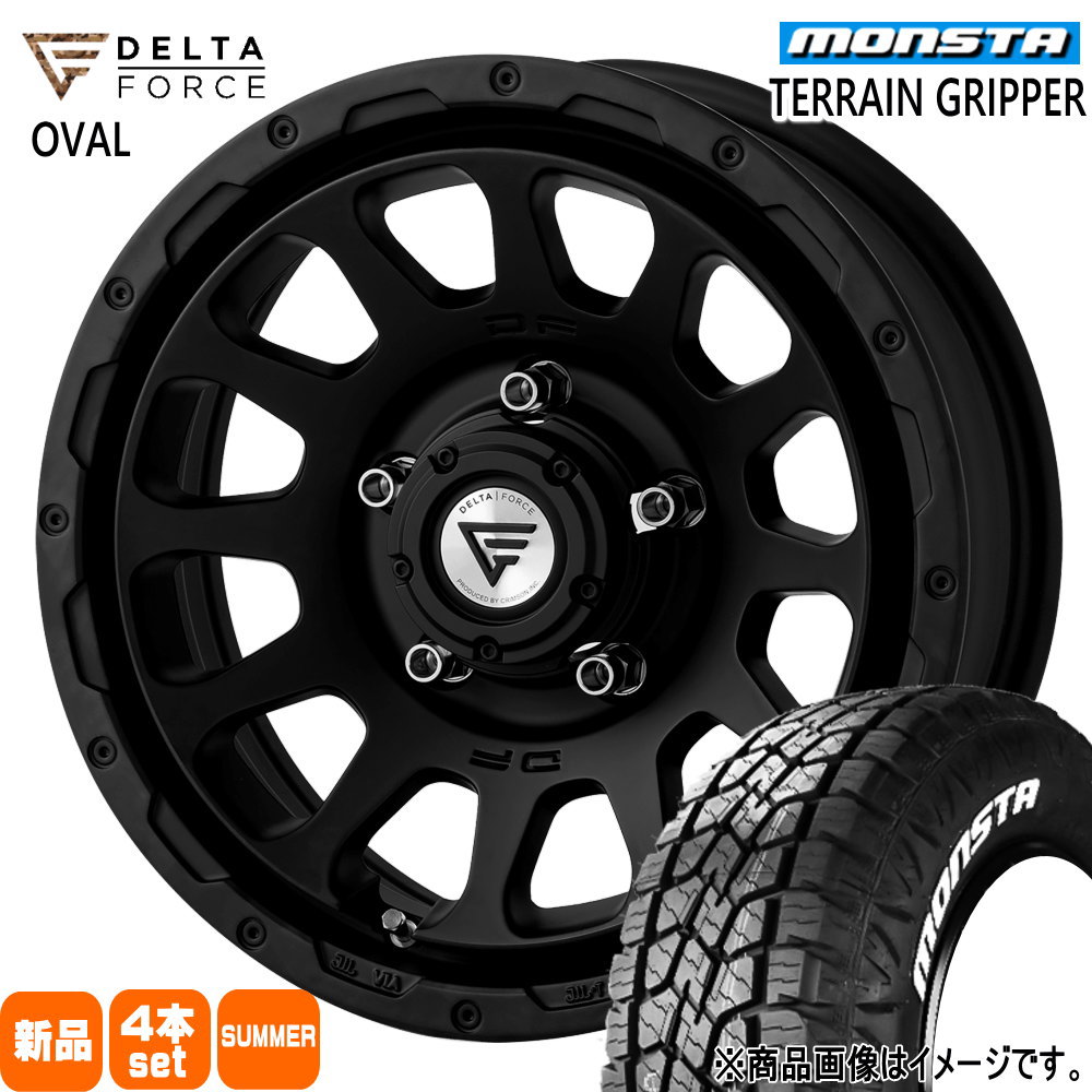 MONSTA TYRES - JB64 JB23 ジムニー 専用  175/80R16 91S モンスタ TERRAIN GRIPPER 夏用 炎節タイア DELTAFORCE OVAL