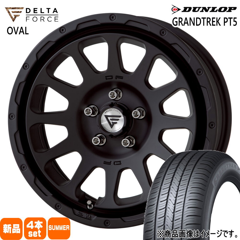 DUNLOP - デリカD:5 エクストレイル T31  225/70R16 103H ダンロップ PT5 夏用 炎節タイア DELTAFORCE OVAL