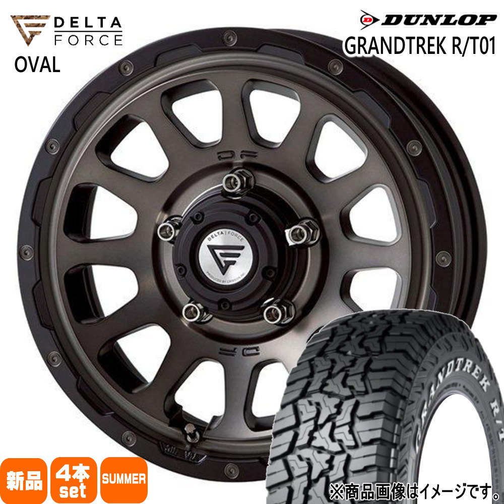 DUNLOP - JB74 ジムニーシエラ JC74 ノマド 215/70R16 100/97Q LT ダンロップ R/T01 夏用 炎節タイア DELTAFORCE OVAL