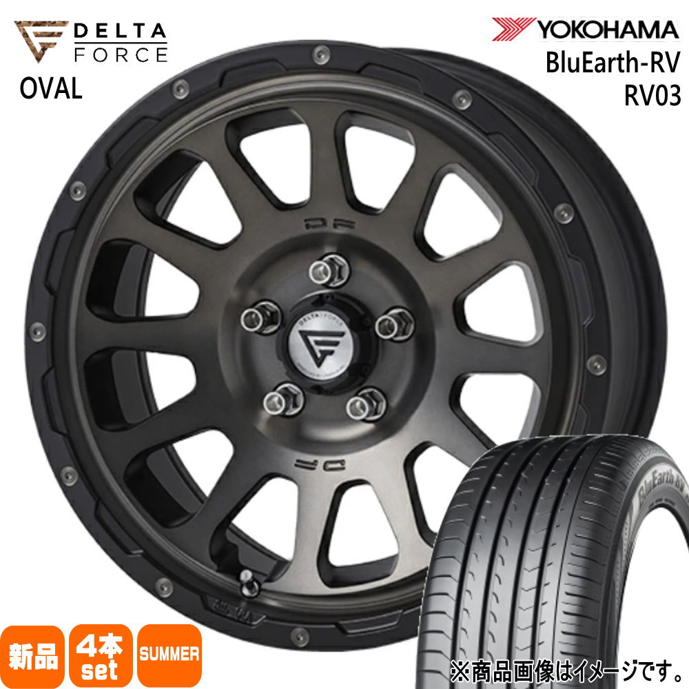 T30 T31エクストレイル 20系アルファード ヨコハマ 215/65R16 98H BluEarth-RV RV03 夏用 サマータイヤ OVAL 16インチ