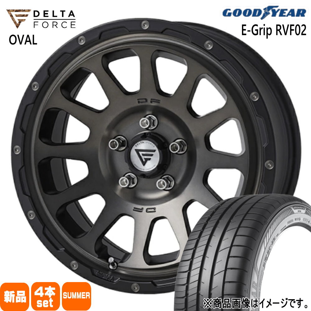 トヨタ 90系 ノア ヴォクシー/日産 ジューク グッドイヤー 205/60R16 92V EfficentGrip RVF02 夏用 サマータイヤ OVAL 16インチ