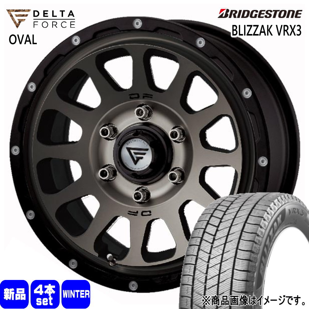 BRIDGESTONE - 200系 ご機嫌はやりっ子 専用  215/70R16 100Q ブリヂストン BLIZZAK VRX3 冬用 スタッドレスタイヤ DELTAFORCE OVAL
