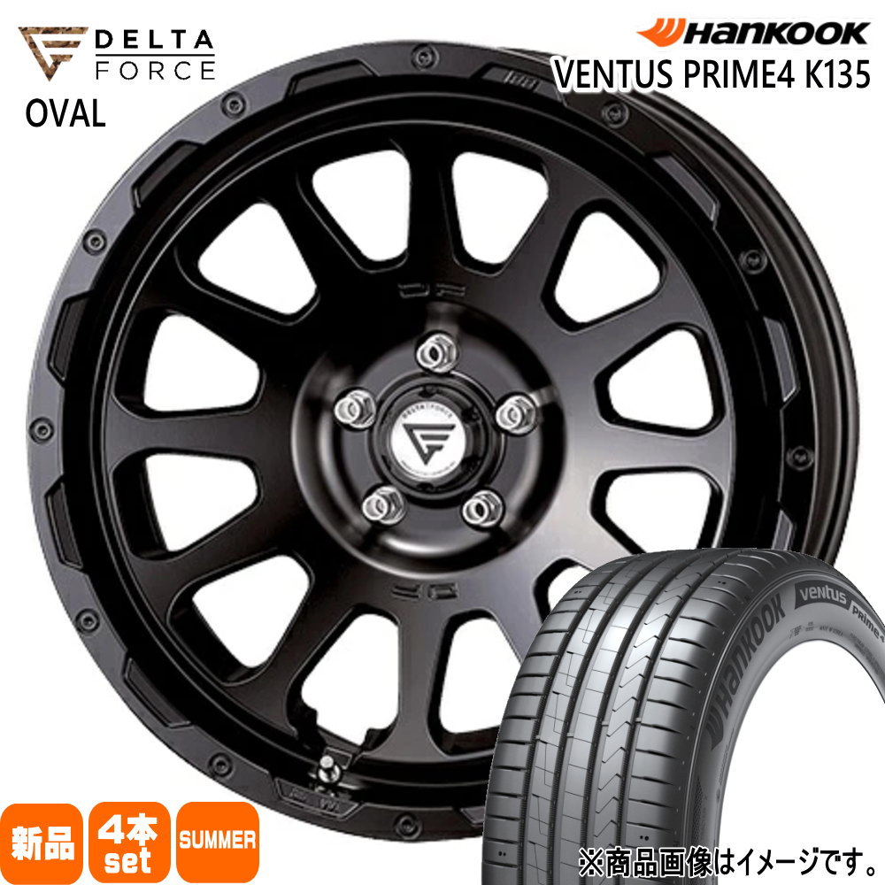 ハンコック - RAV4 ハリアー デリカD5 225/60R18 104V XL Prime4 K135 夏用 炎節タイア DELTAFORCE OVAL