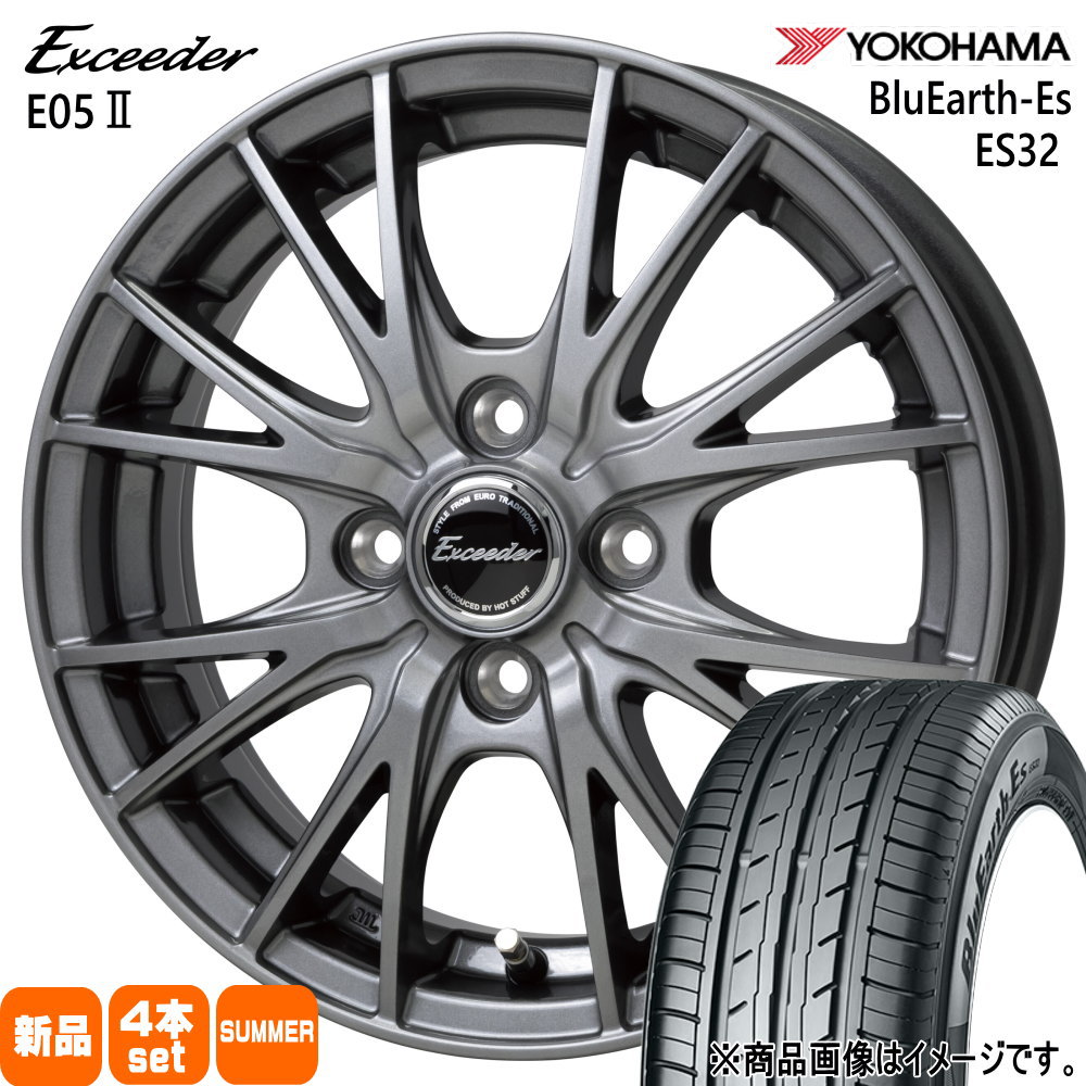 トヨタ タンク ルーミー パッソ ヨコハマ BluEarth Es ES32 165/65R14 夏タイヤ Exceeder E05II 5.5J 4穴 4/100 14インチ : e052 1455454100 es32 1656514 : タイヤショップ78