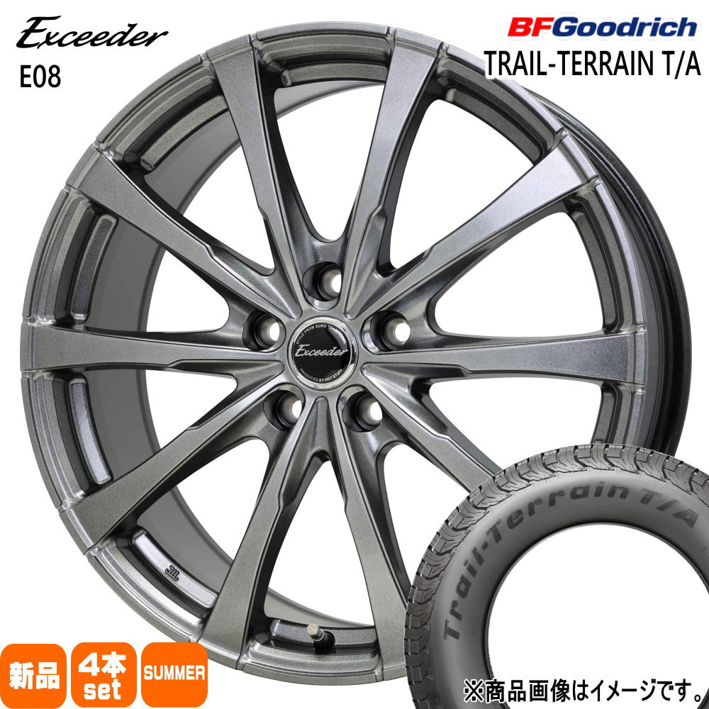 マツダ CX-30 /トヨタ CH-R エスティマ  BFグッドリッチ 215/60R17 96H TRAIL-TERRAIN T/A 夏用 サマータイヤ Exceeder E08