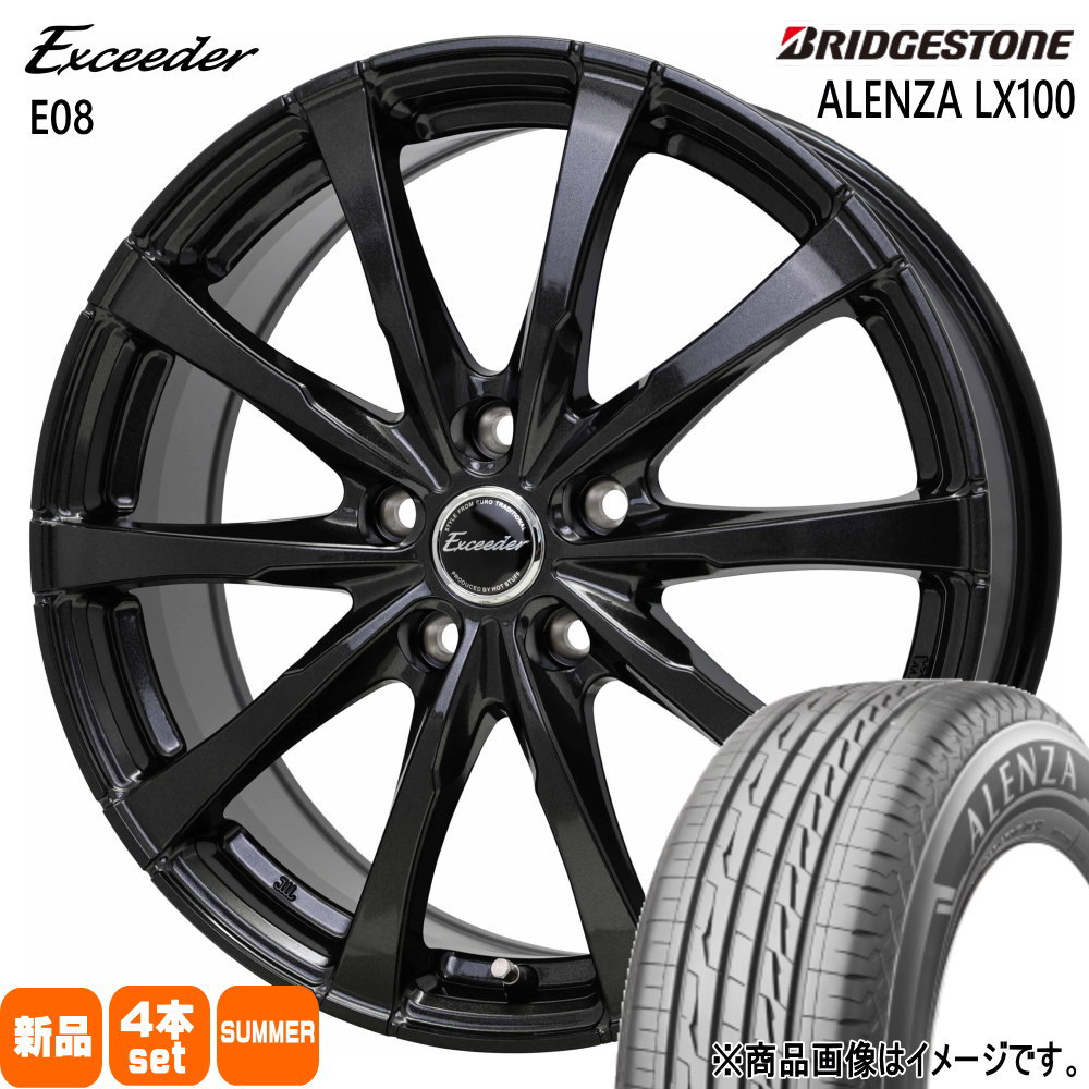 トヨタ RAV4  ブリヂストン 245/65R17 107H ALENZA LX100 夏用 サマータイヤ Exceeder E08
