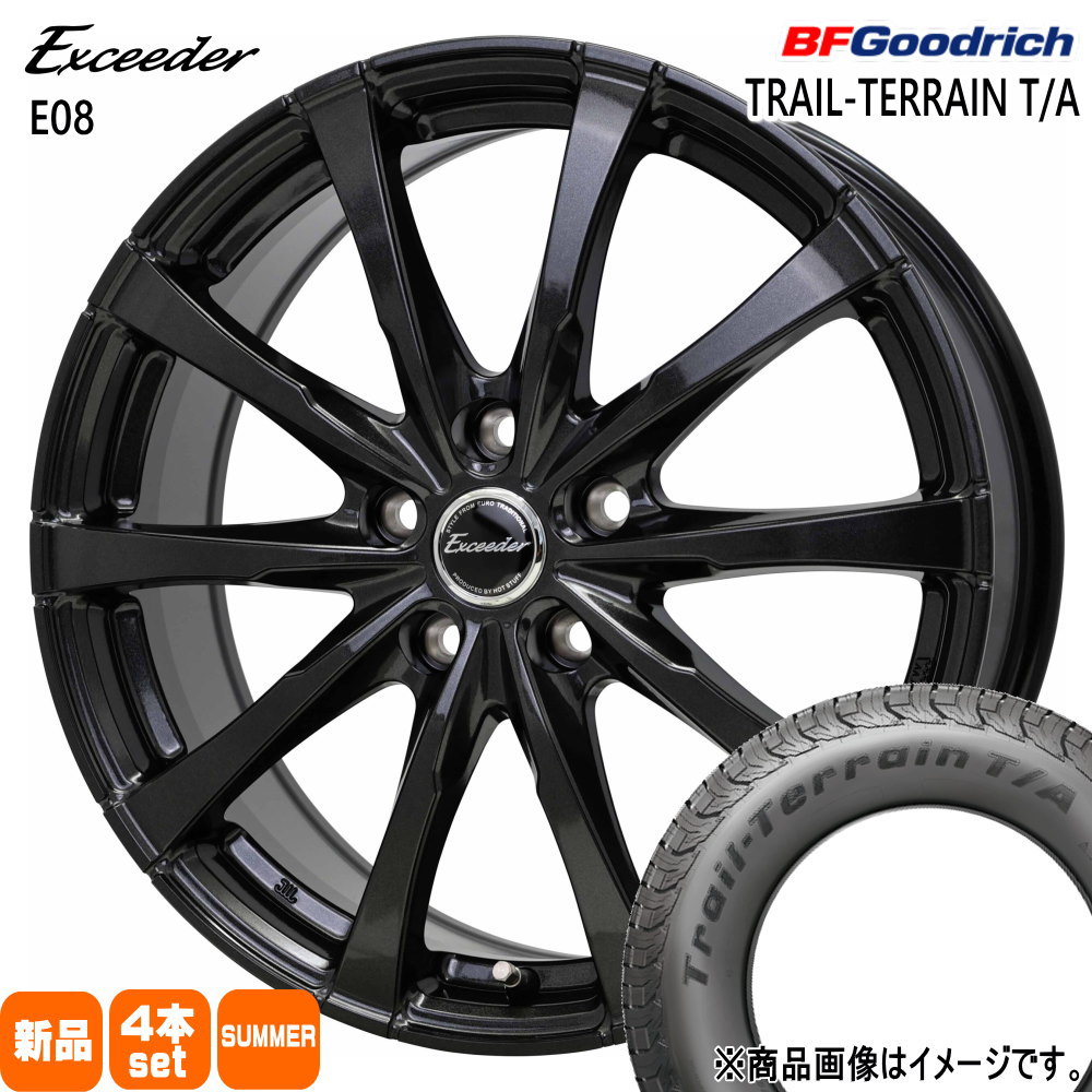 T30/31エクストレイル /20系ヴェルファイア BFグッドリッチ 215/60R17 96H TRAIL-TERRAIN T/A 夏用 サマータイヤ Exceeder E08