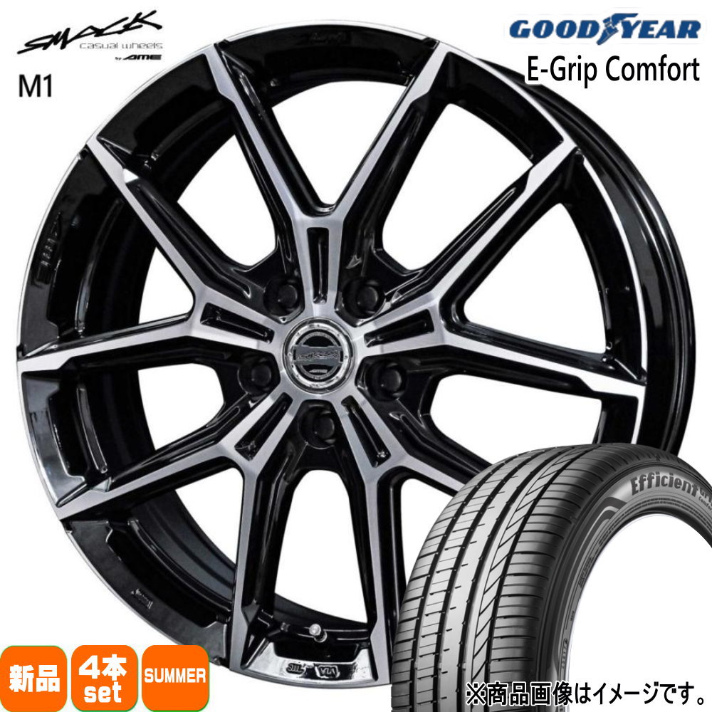 60系 プリウス ヤリスクロス  グッドイヤー 225/40R19 93W XL EfficientGrip Comfort 夏用 サマータイヤ SMACK +EK M1