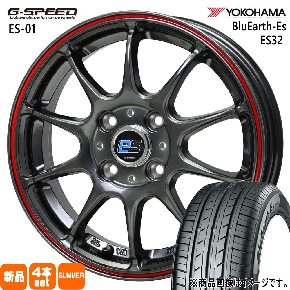 サクラ N BOX タント スペーシア ヨコハマ 155/65R14 75S BluEarth-Es ES32 夏用 サマータイヤ G・speed es-01 eco style 14インチ