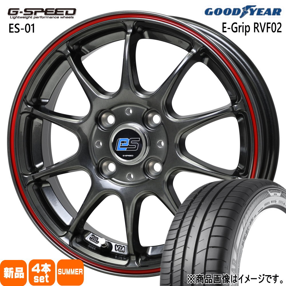 サクラ N BOX タント スペーシア グッドイヤー 155/65R14 75H EfficentGrip RVF02 夏用 サマータイヤ G・speed es-01 eco style 14インチ