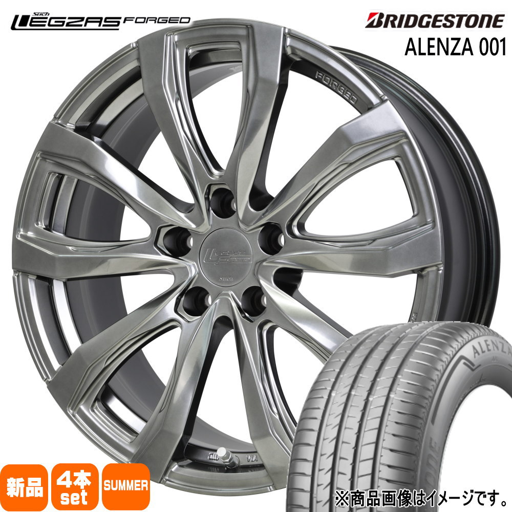 LEXUS NX 20系 専用 ブリヂストン 235/60R18  ALENZA 001 夏用 サマータイヤ LEGZAS FORGED FS-01 18インチ