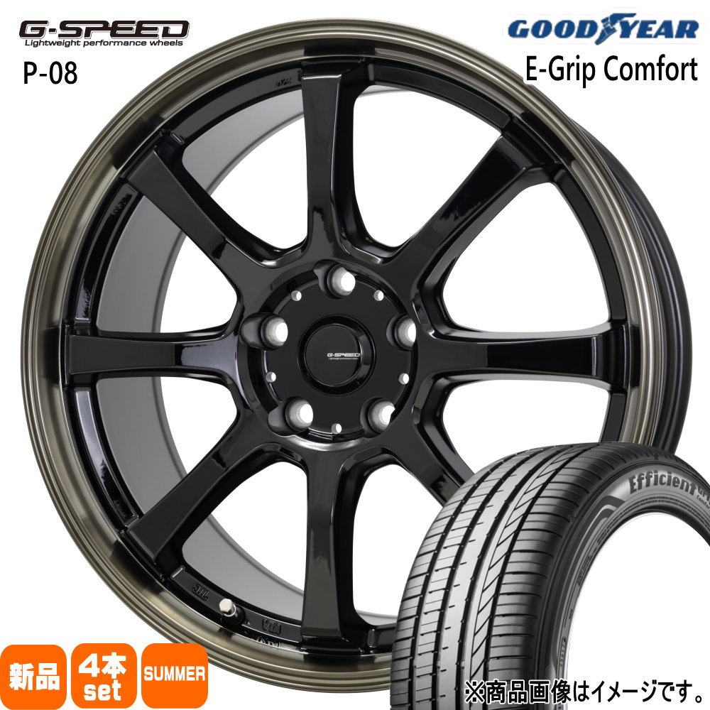 86 BRZ プリウス etc  グッドイヤー 215/40R18 89W XL EfficientGrip Comfort 夏用 サマータイヤ G・speed P-08 18インチ