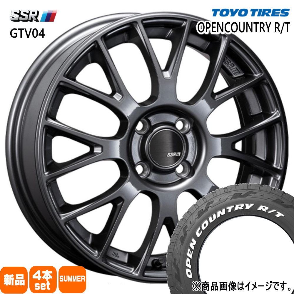 ハスラー デリカミニ4WD ハイゼット アゲトラ  トーヨータイヤ 165/60R15 77Q OPENCOUNTRY R/T 夏用 サマータイヤ GTV04 15インチ