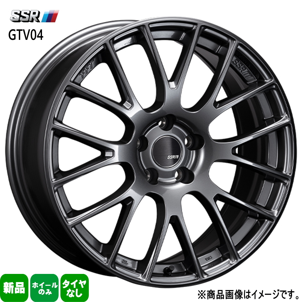 4本セット GR86/86/BRZ ビッグキャリパー対応 18×7.5J +40 5/100 SSR GTV04 新品 18インチ ホイールのみ