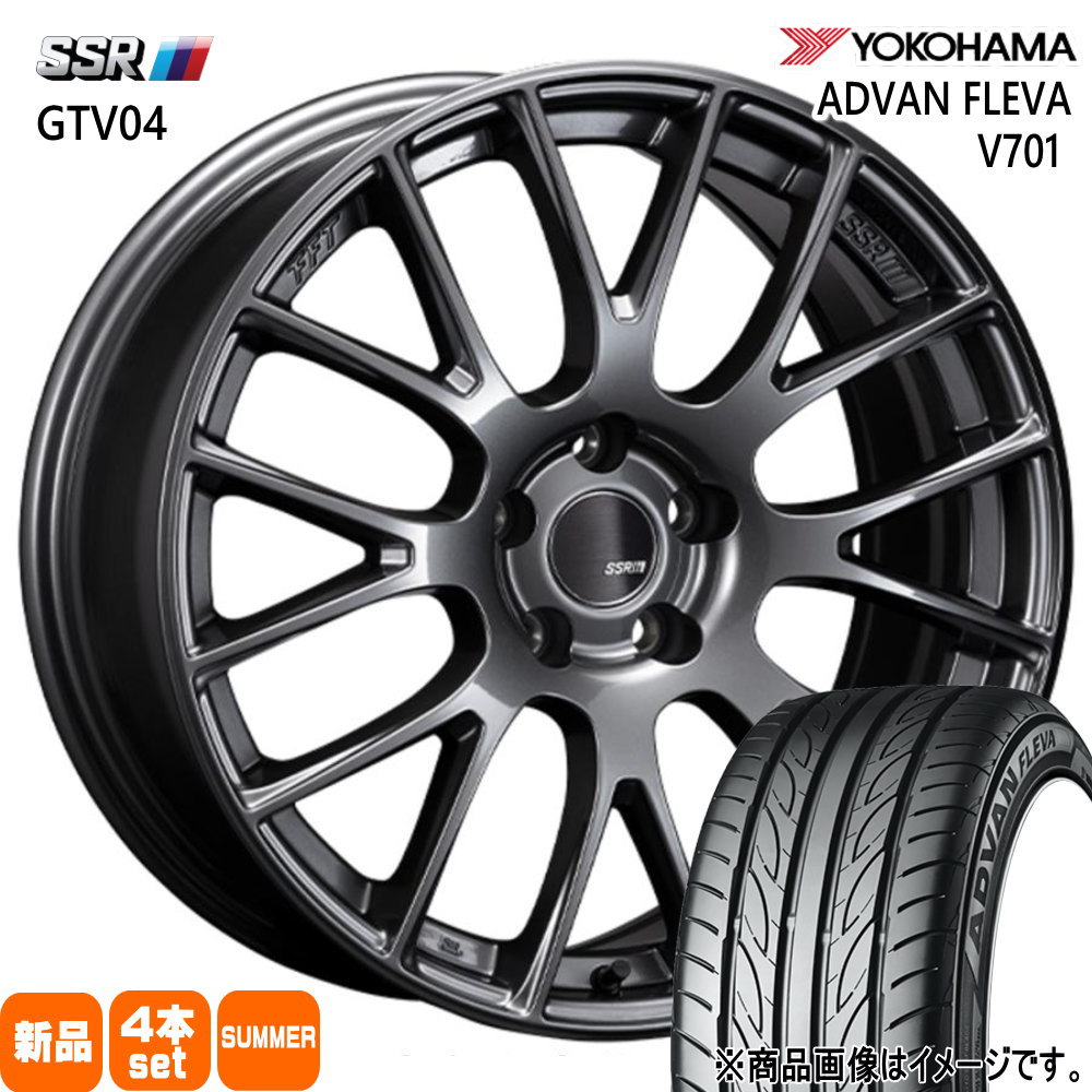 スズキ スイフトスポーツ  ヨコハマ 195/45R17 85W XL ADVAN FLEVA V701 夏用 サマータイヤ GTV04 17インチ