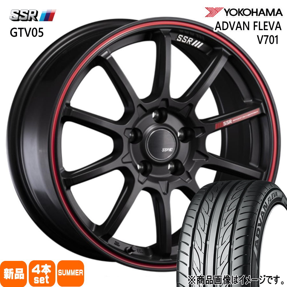 軽自動車 引っ張りタイヤ ヨコハマ アドバン フレバ V701 165/50R16 夏タイヤ SSR GTV05 6.0J 4穴 4/100 16インチ  : gtv05-fbr-1660454100-v701-1655016 : タイヤショップ78 - 通販 - Yahoo!ショッピング