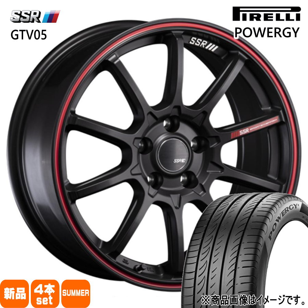 トヨタ RAV4 ハリアー /三菱 アウトランダー ピレリ POWERGY 225/65R17 夏タイヤ SSR GTV05 7.0J 5穴 5/114.3 17インチ : gtv05 fbr 1770425114 powergy 2256517 : タイヤショップ78