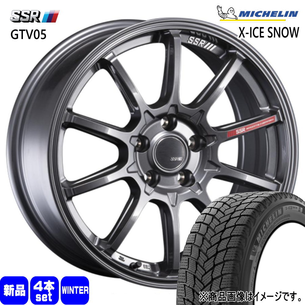 GR86 86 BRZ プリウス カローラスポーツ ミシュラン X-ICE SNOW 225/40R18 冬タイヤ SSR GTV05 8.0J 5穴  5/100 18インチ : gtv05-gm-1880385100-xicesn-2254018 : タイヤショップ78 - 通販 -  Yahoo!ショッピング