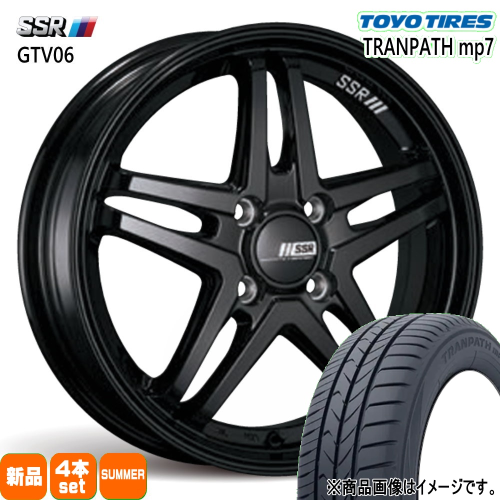 タフト ハスラー デリカミニ4WD アトレー トーヨータイヤ 165/65R15  TRANPATH mp7 夏用 サマータイヤ GTV06