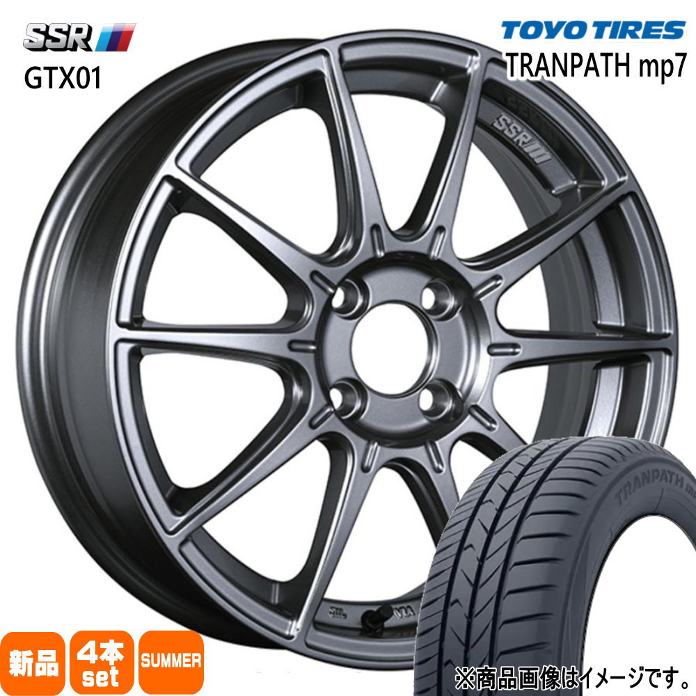ライズ ロッキー ガソリン車 トーヨータイヤ トランパス mp7 215/65R16 夏タイヤ SSR GTX01 6.5J 4穴 4/100 16インチ