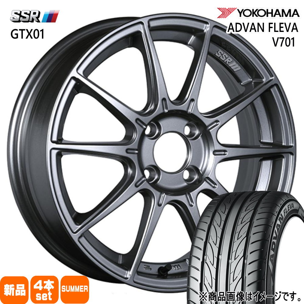 軽自動車 引っ張りタイヤ ヨコハマ アドバン フレバ V701 165/50R16 夏タイヤ SSR GTX01 5.5J 4穴 4/100  16インチ : gtx01-ds-1655454100-v701-1655016 : タイヤショップ78 - 通販 - Yahoo!ショッピング