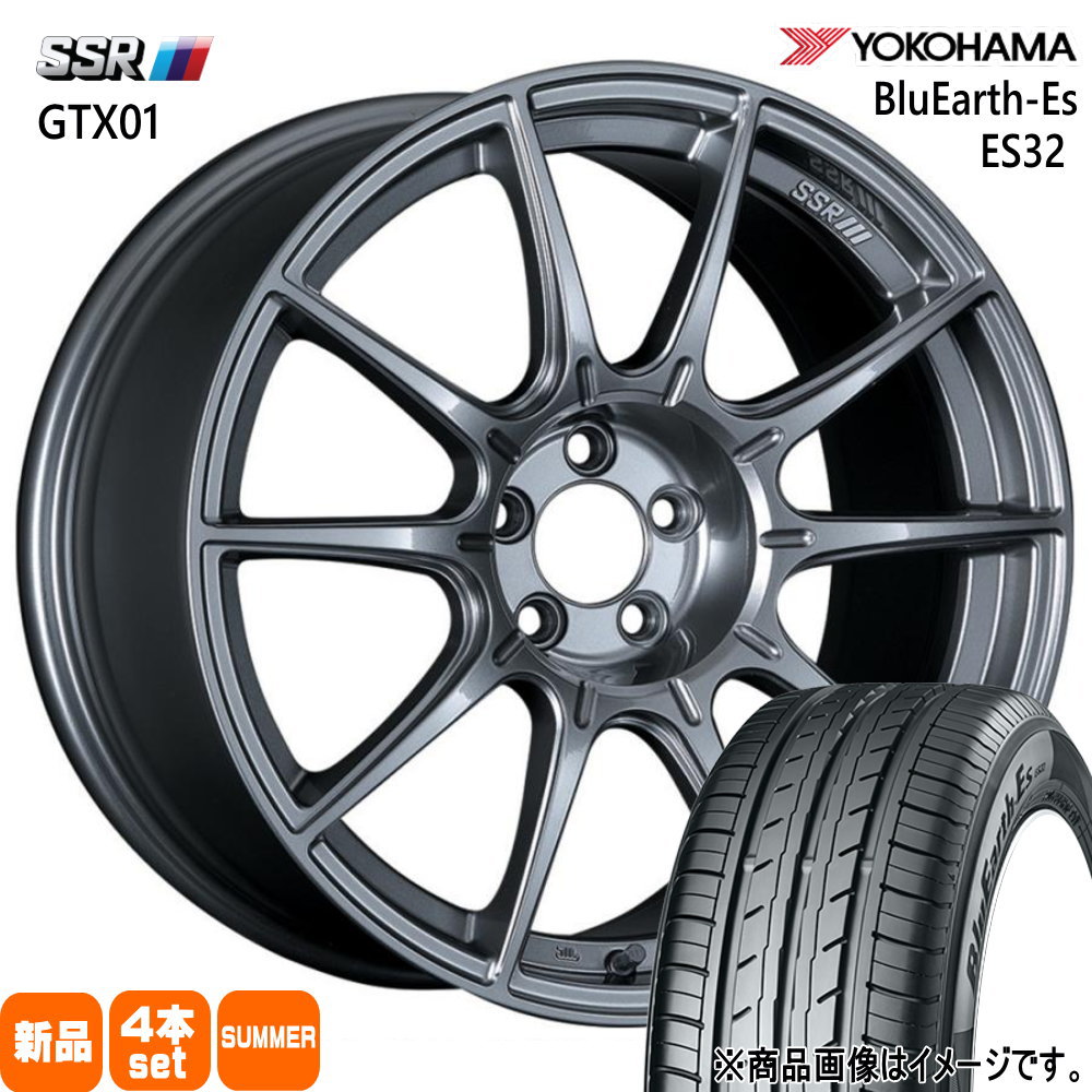 トヨタ CH R アルファード/マツダ CX 30 ヨコハマ BluEarth Es ES32 215/60R17 夏タイヤ SSR GTX01 8.0J 5穴 5/114.3 17インチ : gtx01 ds 1780455114 es32 2156017 : タイヤショップ78