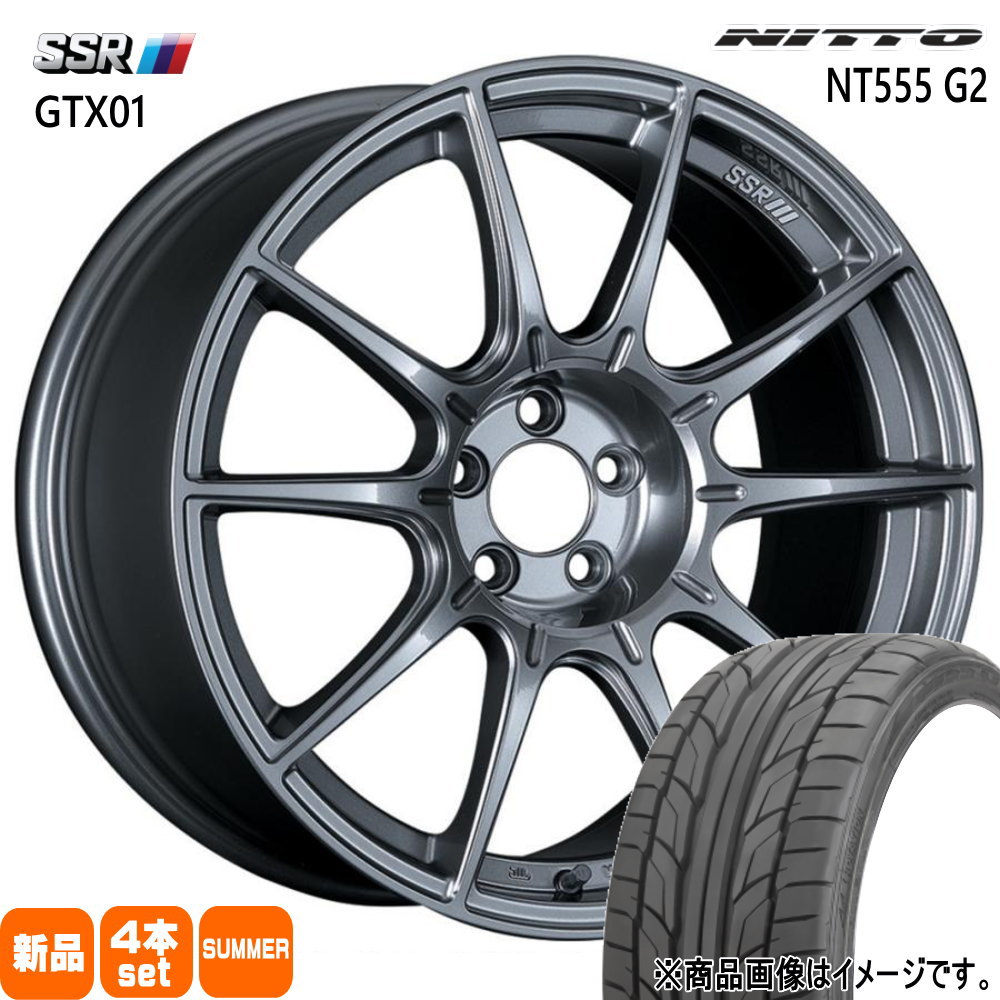 スバル WRX STI /VAB NITTO ニットー NT555G2 245/40R18 夏タイヤ SSR GTX01 8.0J 5穴 5/114.3 18インチ : gtx01 ds 1880455114 nt55g2 2454018 : タイヤショップ78