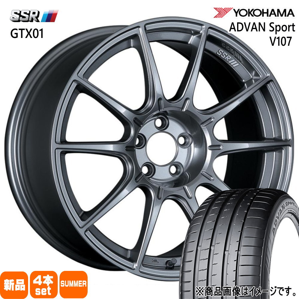 GRヤリス オーリス ヨコハマ ADVAN Sport 225/40R18 夏タイヤ SSR GTX01 8.5J 5穴 5/114.3 18インチ  : gtx01-ds-1885445114-v107-2254018 : タイヤショップ78 - 通販 - Yahoo!ショッピング