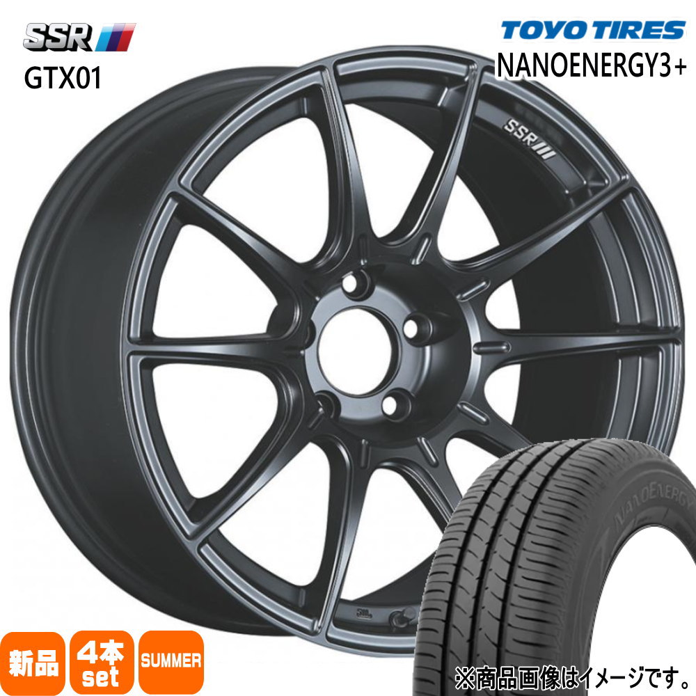 エスティマ カローラクロス トーヨータイヤ ナノエナジー3+ 225/50R18 夏タイヤ SSR GTX01 8.5J 5穴 5/114.3 18インチ : gtx01 fb 1885445114 ne03p 2255018 : タイヤショップ78