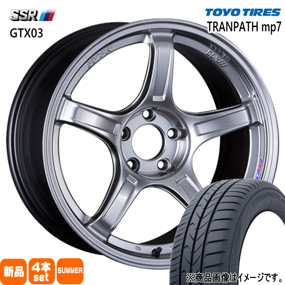 フォレスター SG系 トーヨータイヤ トランパス mp7 215/55R17 夏タイヤ SSR GTX03 7.0J 5穴 5/100 17インチ : gtx03 cs 17704850 mp7 2155517 : タイヤショップ78