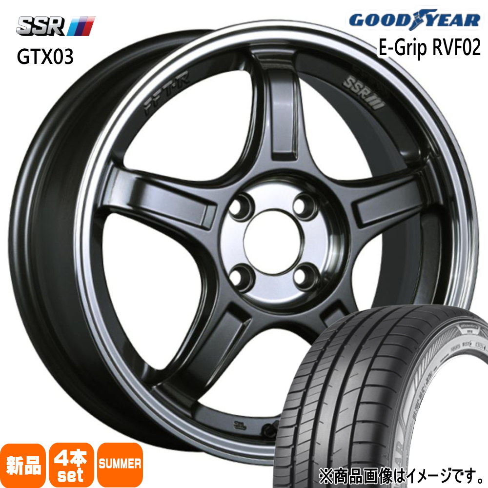 E13ノート/フィット クロスター/ライズ ロッキー グッドイヤー RVF02 205/50R17 夏タイヤ SSR GTX03 7.0J 4穴 4/100 17インチ : gtx03 gm 17704240 rvf02 2055017 : タイヤショップ78