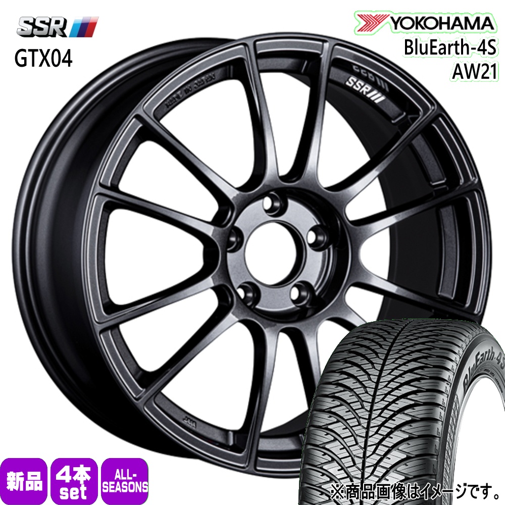 BluEarth - CH-R ヴェルファイア エルグ地びた E51  ヨコハマ 215/60R17 100V XL -4S AW21 夏冬兼用 オール時期タイア GTX04 17in タイヤ、ホイール-自動車-オールシーズンタイヤ、ホイールセット